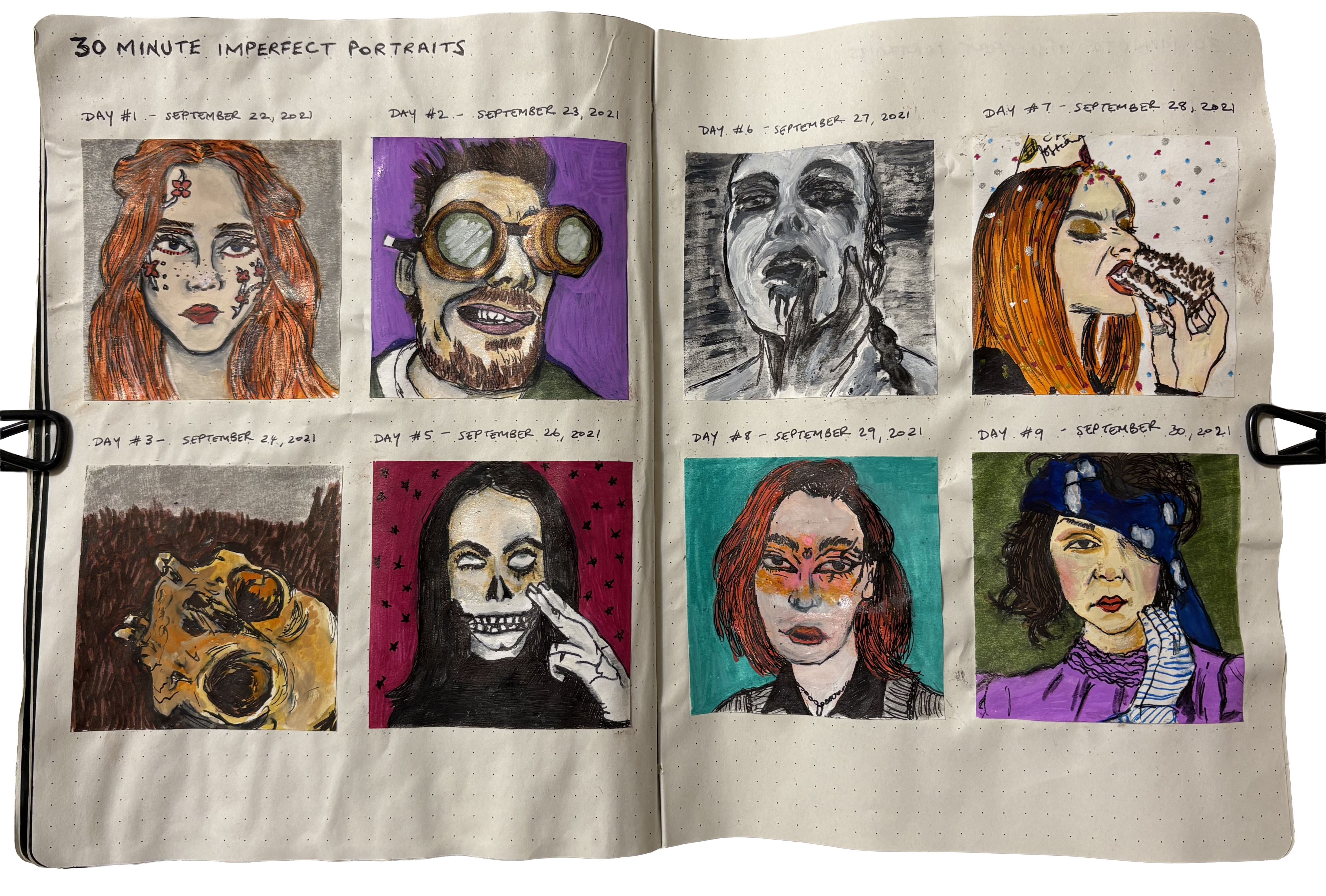 A series of mini daily imperfect portraits done in 30 minutes on sticky notes. References are katoki.ph, derek_mcclure_art, paully, sunflowerrr, emma_wedberg, belko, erusbetth, and jenell_duhhcid via the Museum by Sktchy app.