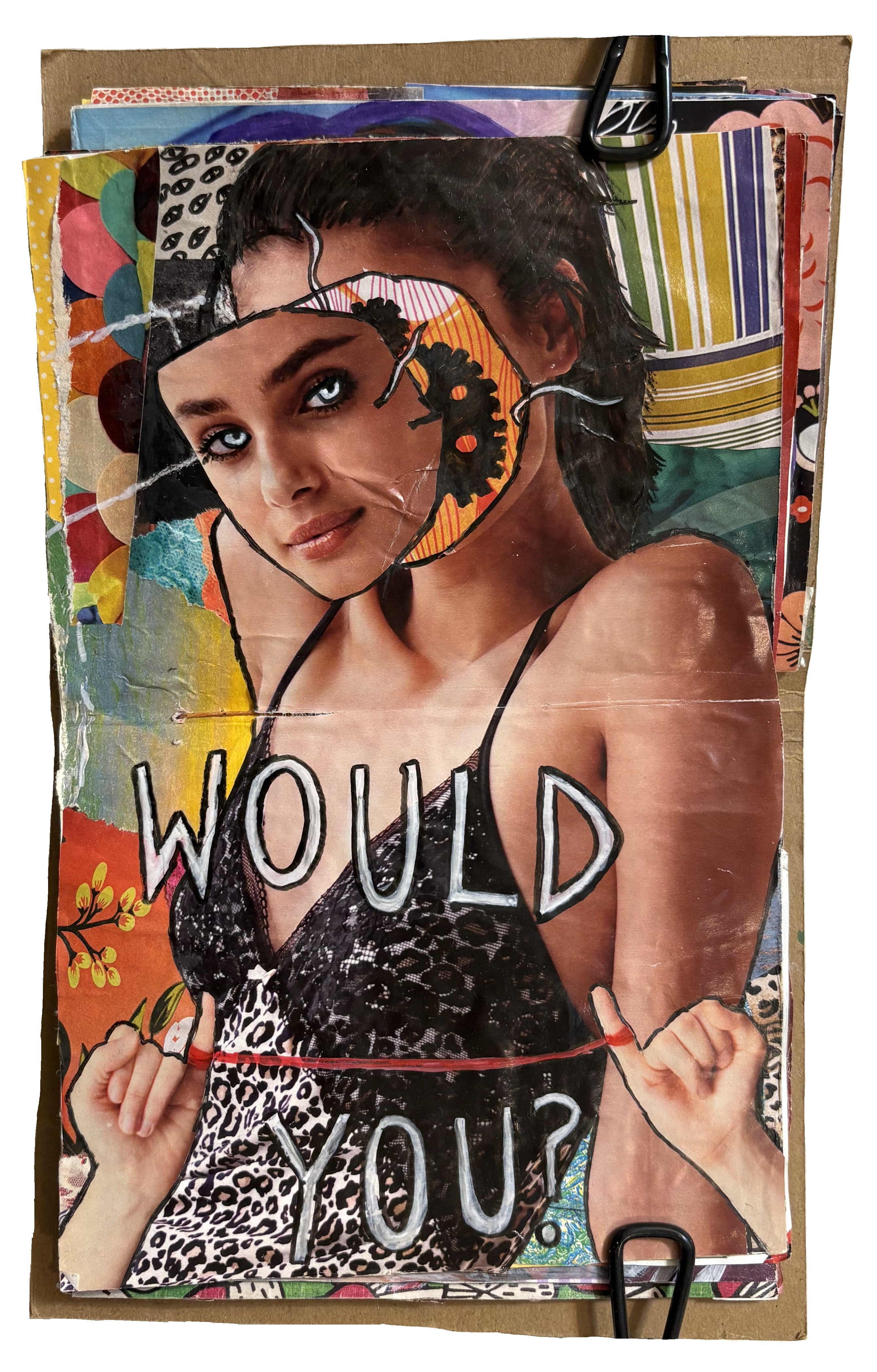 Art Every Day Month, Day 20 (Part II). A mixed media art journal collage exploring themes of technology, artificial intelligence, and robots, inspired by Westworld.