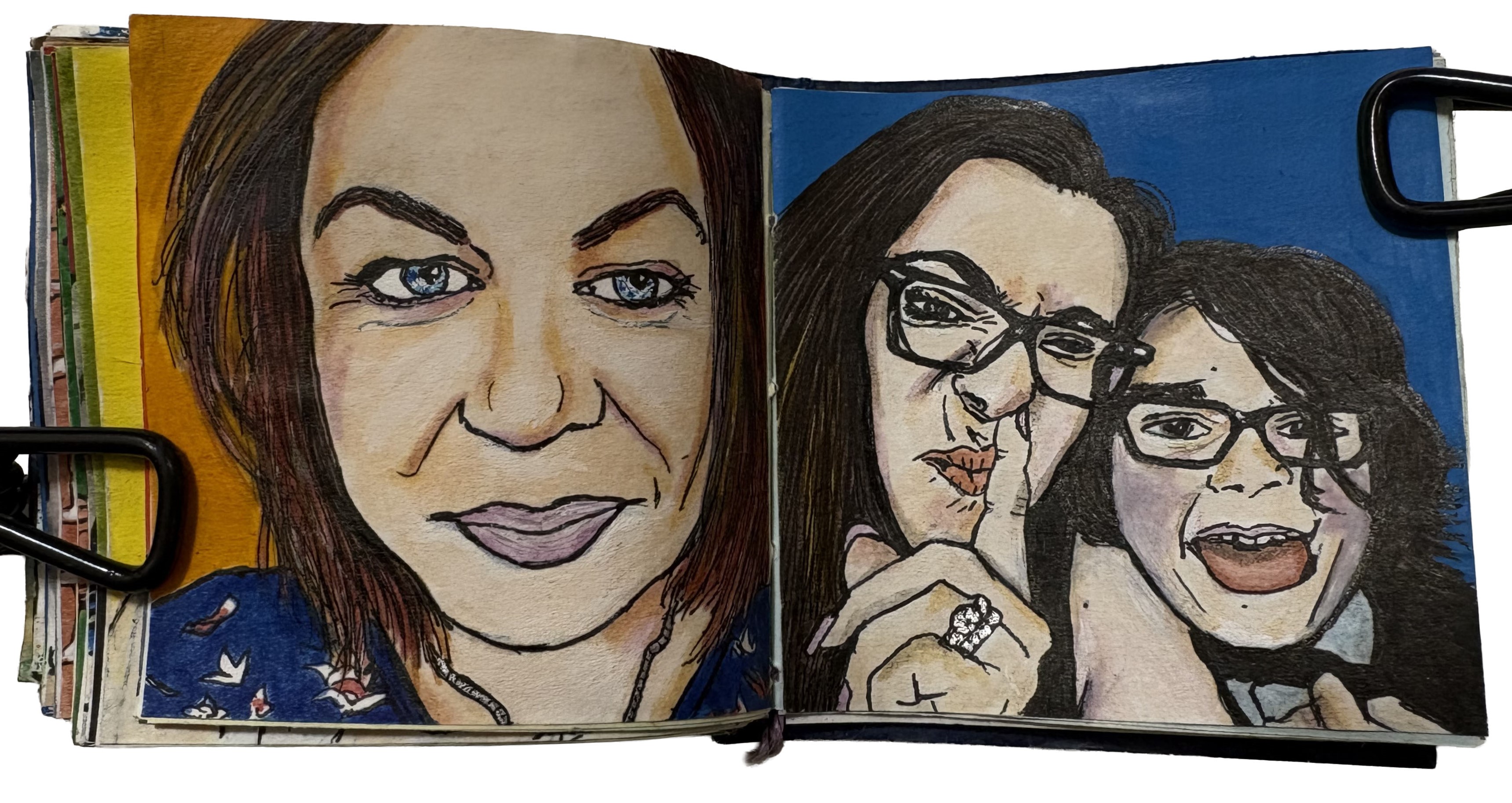 Commissioned post-it portraits for Instagram followers.